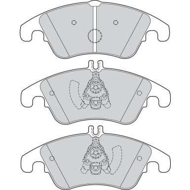 Bremsbelagsatz, Scheibenbremse 302160