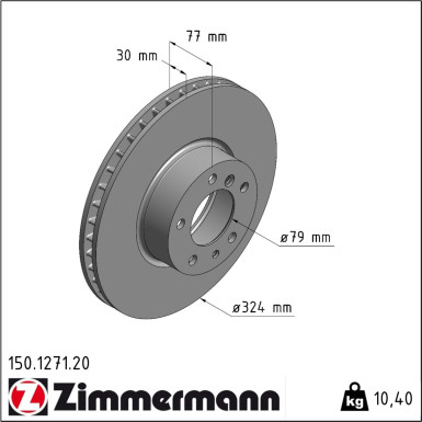 Bremsscheibe 150.1271.20 Bremsscheibe 150.1271.20