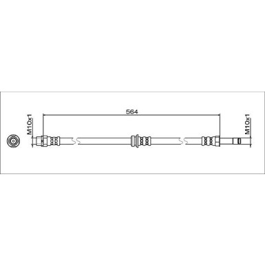 Metzger Bremsschlauch 4112068