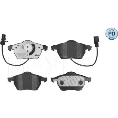 Meyle Bremsbelagsatz, Scheibenbremse MEYLE-PD: Advanced performance and design 025 230 1820/PD