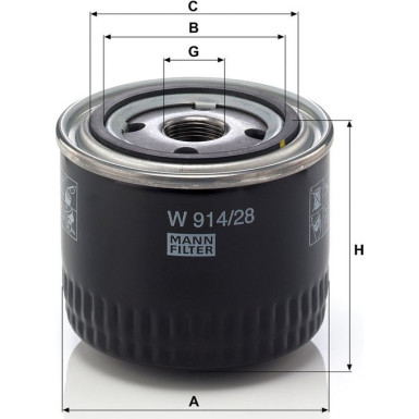 Ölfilter W 914/28 Ölfilter W 914/28