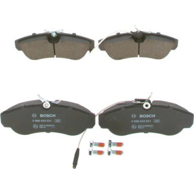 BOSCH Bremsbelagsatz, Scheibenbremse 0 986 424 031 BOSCH Bremsbelagsatz, Scheibenbremse 0 986 424 031