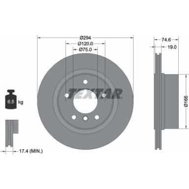 Textar Bremsscheibe PRO 92146103
