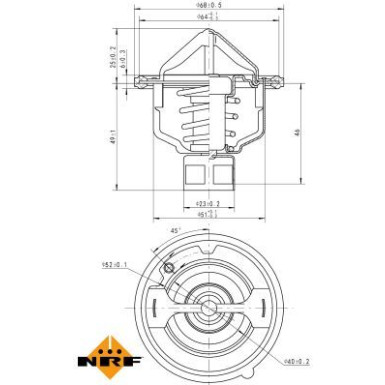 Thermostat, Kühlmittel 725142 Thermostat, Kühlmittel 725142