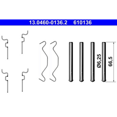 ATE Zubehörsatz, Scheibenbremsbelag 13.0460-0136.2 ATE Zubehörsatz, Scheibenbremsbelag 13.0460-0136.2