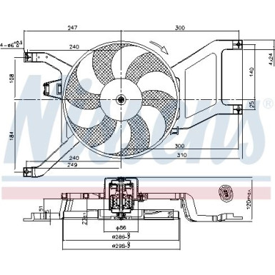 Nissens Lüfter, Motorkühlung 85714