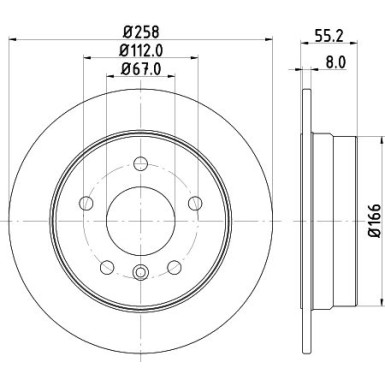 Bremsscheibe 8DD 355 106-951 Bremsscheibe 8DD 355 106-951