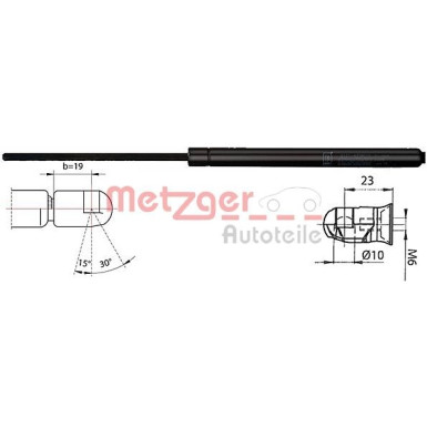 Metzger Gasfeder, Koffer-/Laderaum 2110536