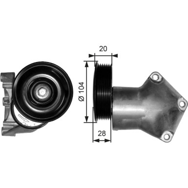 Spannrolle, Keilrippenriemen T38202 Spannrolle, Keilrippenriemen T38202