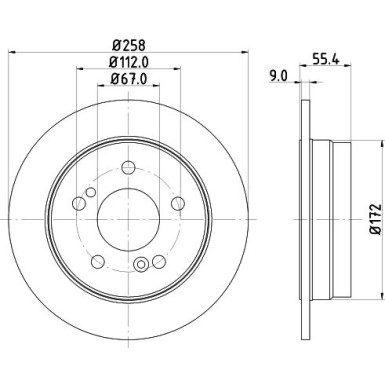 Hella Bremsscheibe PRO 8DD 355 102-991