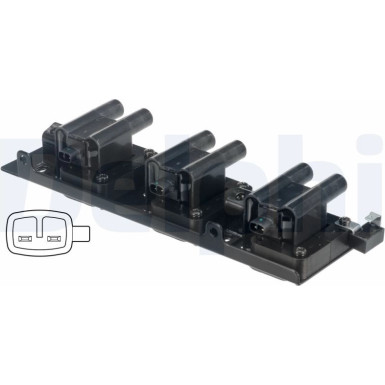 Delphi Zündspule GN10464-12B1 Delphi Zündspule GN10464-12B1