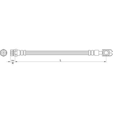 Metzger Bremsschlauch 4110441