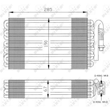 Verdampfer, Klimaanlage 36026 Verdampfer, Klimaanlage 36026