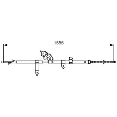 Seilzug, Feststellbremse 1 987 482 221 Seilzug, Feststellbremse 1 987 482 221