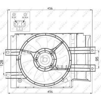 NRF Lüfter, Motorkühlung 47472