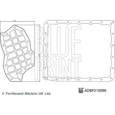 Blue Print Hydraulikfiltersatz, Automatikgetriebe ADBP210096 Blue Print Hydraulikfiltersatz, Automatikgetriebe ADBP210096
