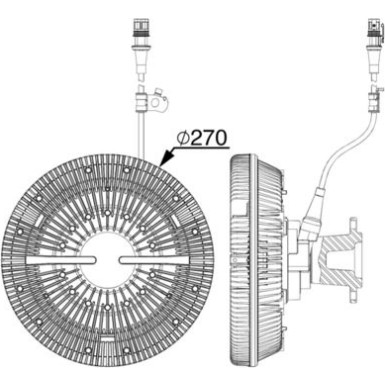 Mahle Kupplung, Kühlerlüfter BEHR Premium Line CFC 104 000P