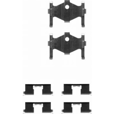Hella Zubehörsatz, Scheibenbremsbelag 8DZ 355 202-521 Hella Zubehörsatz, Scheibenbremsbelag 8DZ 355 202-521