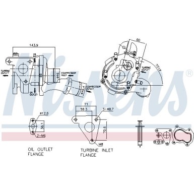 Nissens Turbolader 93093