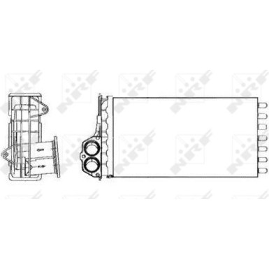 NRF Wärmetauscher, Innenraumheizung ohne Rohr EASY FIT 53634 NRF Wärmetauscher, Innenraumheizung ohne Rohr EASY FIT 53634