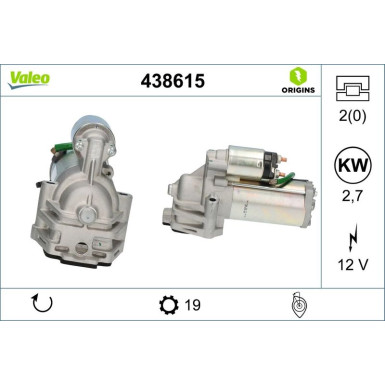 Starter Valeo Origins New OE TECHNOLOGIE 438615