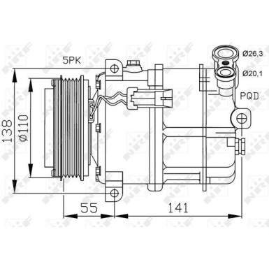 NRF Kompressor, Klimaanlage EASY FIT 32312