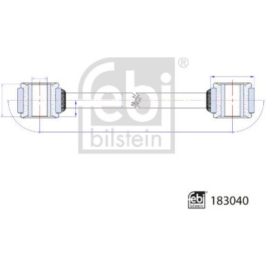 FEBI BILSTEIN 183040 Koppelstange FEBI BILSTEIN 183040 Koppelstange