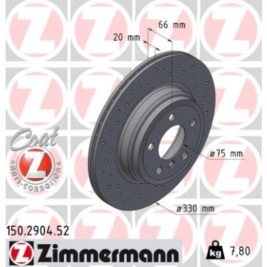 Zimmermann Bremsscheibe SPORT Z 150.2904.52