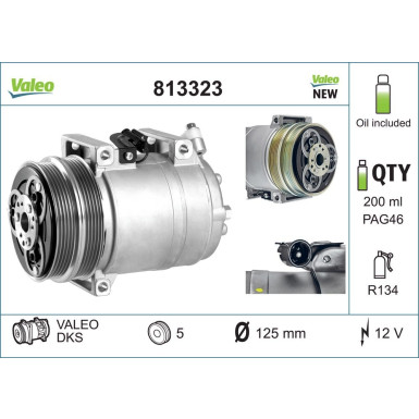 Kompressor, Klimaanlage 813323 Kompressor, Klimaanlage 813323