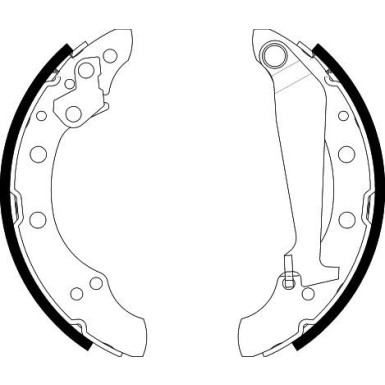 Bremsbackensatz 8DB 355 001-311 Bremsbackensatz 8DB 355 001-311