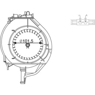 Mahle Innenraumgebläse BEHR AB 266 000S