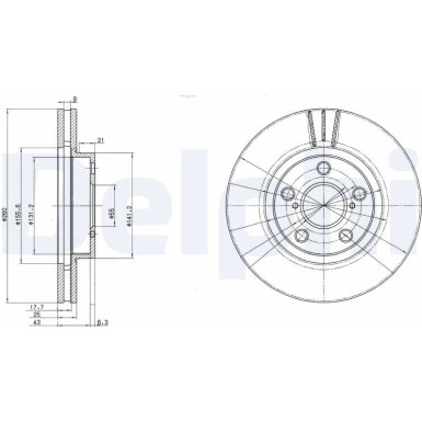 Bremsscheibe BG3347 Bremsscheibe BG3347