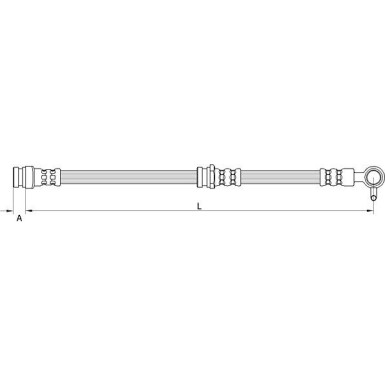 Metzger Bremsschlauch 4111631