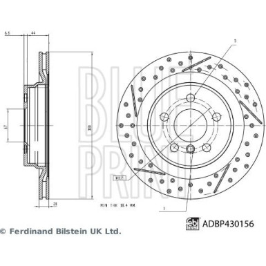 Blue Print Bremsscheibe ADBP430156