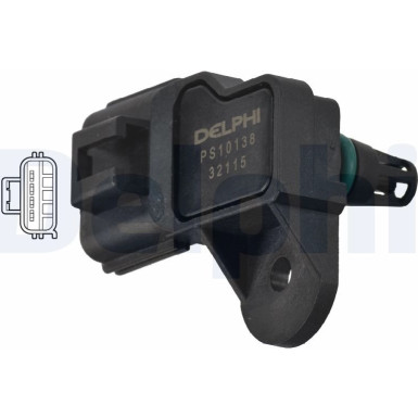 Delphi Sensor, Saugrohrdruck PS10138 Delphi Sensor, Saugrohrdruck PS10138