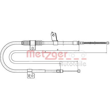 Metzger Seilzug, Feststellbremse 17.2291