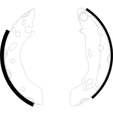 Hella Bremsbackensatz 8DB 355 001-731 Hella Bremsbackensatz 8DB 355 001-731