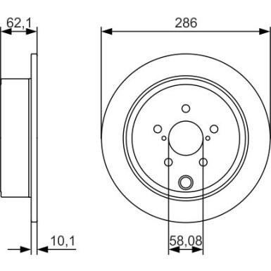 BOSCH Bremsscheibe 0 986 479 A10