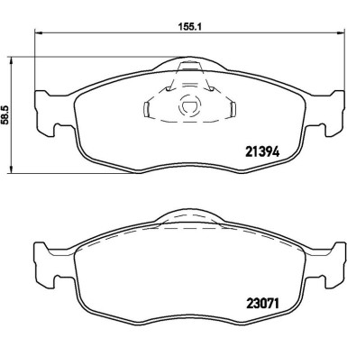 Brembo Bremsbelagsatz, Scheibenbremse PRIME LINE P 24 037 Brembo Bremsbelagsatz, Scheibenbremse PRIME LINE P 24 037
