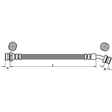 Metzger Bremsschlauch 4110833