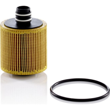 MANN-FILTER HU 8006 z Ölfilter mit Dichtung, Filtereinsatz