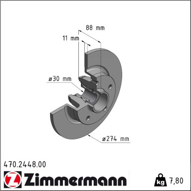 Bremsscheibe 470.2448.00