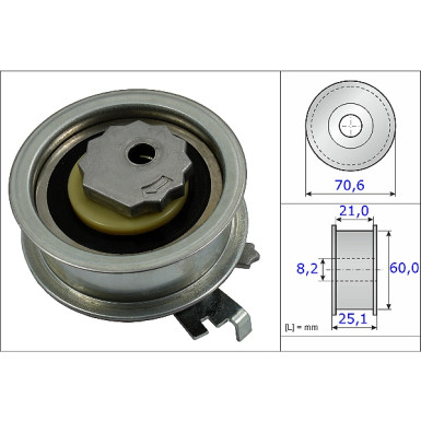INA Spannrolle, Zahnriemen 531 0882 10