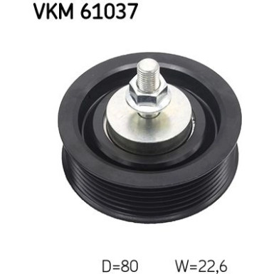 SKF Umlenk-/Führungsrolle, Keilrippenriemen VKM 61037
