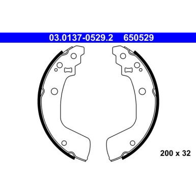Bremsbackensatz 03.0137-0529.2