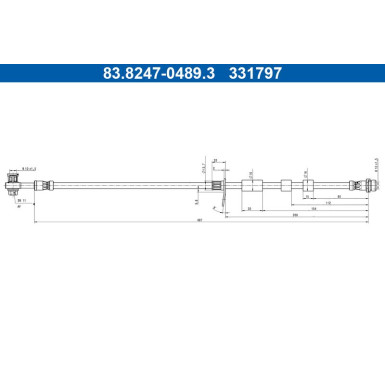 Bremsschlauch 83.8247-0489.3 Bremsschlauch 83.8247-0489.3