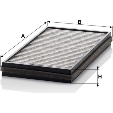 MANN-FILTER CUK 3124-2 Innenraumfilter, Aktivkohlefilter MANN-FILTER CUK 3124-2 Innenraumfilter, Aktivkohlefilter