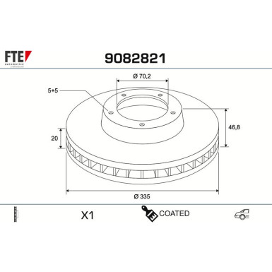 Bremsscheibe 9082821 Bremsscheibe 9082821