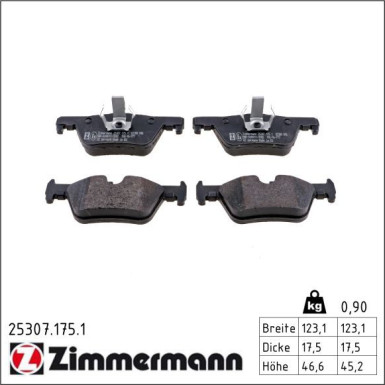 ZIMMERMANN COAT Z 150.2902.20 Bremsscheibe 300mm + 25307.175.1 Bremsbeläge mit Warnkontakt für BMW 3er ZIMMERMANN COAT Z 150.2902.20 Bremsscheibe 300mm + 25307.175.1 Bremsbeläge mit Warnkontakt für BMW 3er