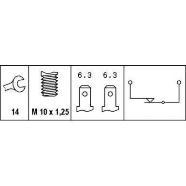Hella Bremslichtschalter 6DF 007 364-001